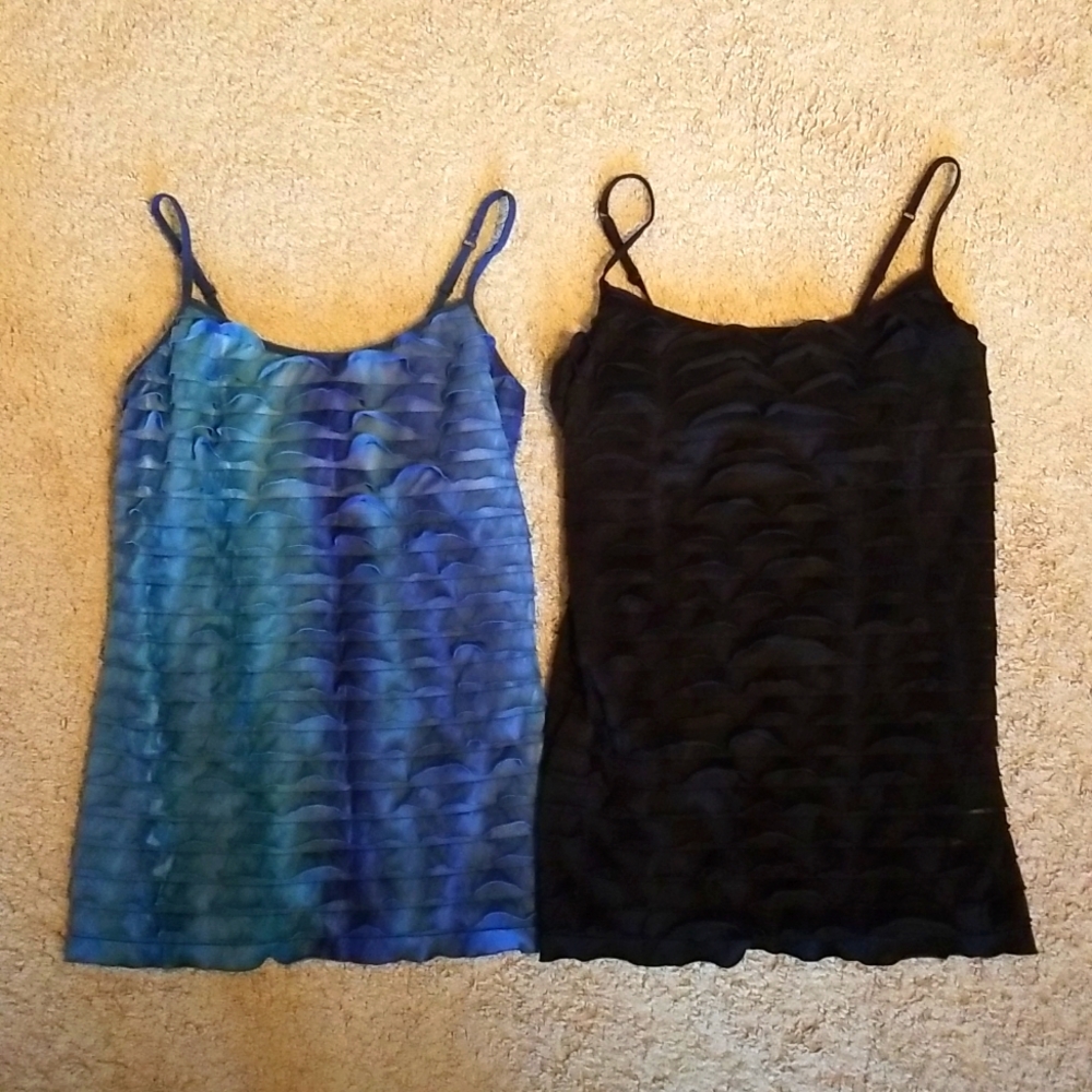 2 for $15 Energie Tank Tops, Size Medium, Blue, Black